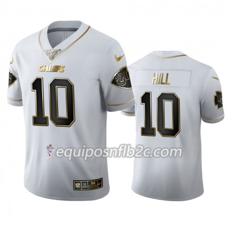 Camiseta Hombre NFL Kansas City Chiefs Tyreek Hill 10 Nike Blanco Golden Edition
